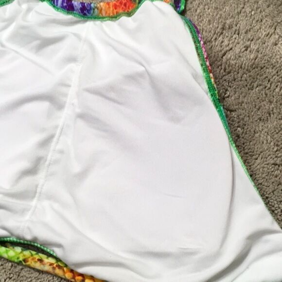 New. Vitamin A rainbow snakeskin halter bikini top. - Picture 6 of 7